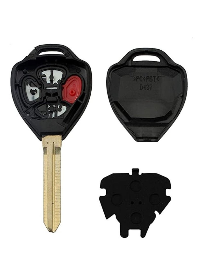 Rubik حافظة مفاتيح بديلة بأربعة أزرار لدخول السيارة بدون مفتاح لسيارة تويوتا أفالون 2008-2013، وكامري 2007-2011، وكورولا 2008-2013، وفينزا 2009-2014 - Image 3