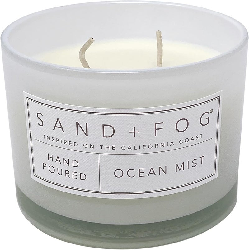 Sand + Fog Scented Candles | Ocean Mist | Soy Blend | Lead-Free Wicks | 12 oz - Image 2