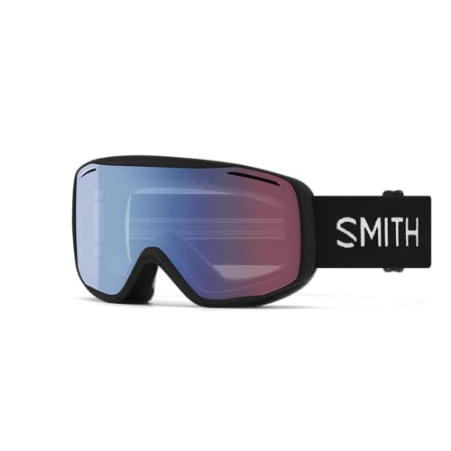 SMITH Unisex Adult Rally Snow Sport Goggle Black Frame Blue Sensor Mirror Lens