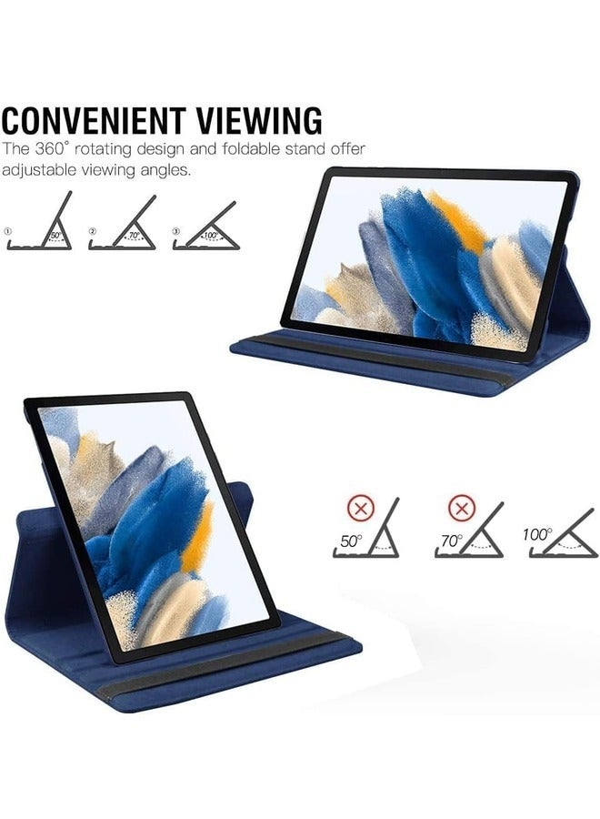 ELTRAZONE غطاء Galaxy Tab A9 - غطاء لوحي دوار 360° لجهاز Samsung Galaxy Tab A9 بحجم 8.7 بوصة (2023، SM-X200/SM-X205/SM-X207) - غطاء واقي من جلد PU مع ميزة الاستيقاظ/النوم التلقائي - أزرق - Image 3