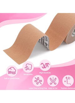 ATRJSZ 2 Rolls Face Tape Lifting for Wrinkles, Elasticity Face Stickers Neck Eye Double Chin Lift Tape Anti Wrinkle Patches Skin Care Forehead Neck Lift Tape for Firming and Tightening Skin  - Image 2