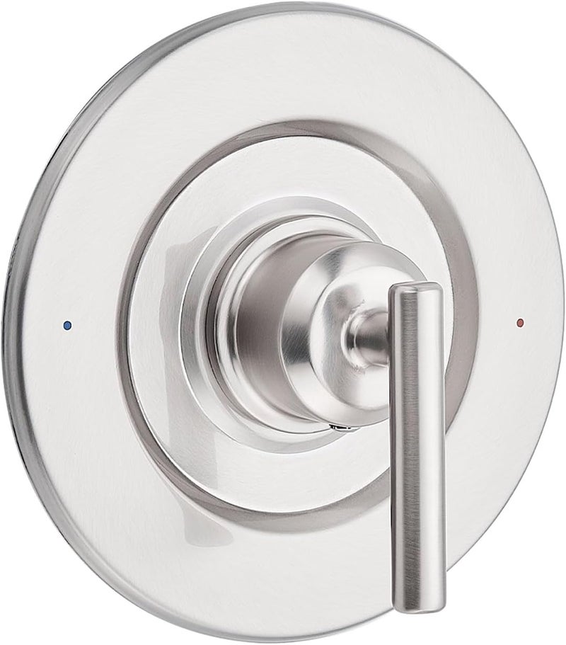 ZATEIRL T2901BN Shower Lever Handle Replacement Compateble with Moen T2901BN Gibson Posi-Temp Valve Trim Kit, Chrome Shower Trim Kit Shower Lever Handle (#2510 Valve Required) (Brushed Nickel) - Image 1