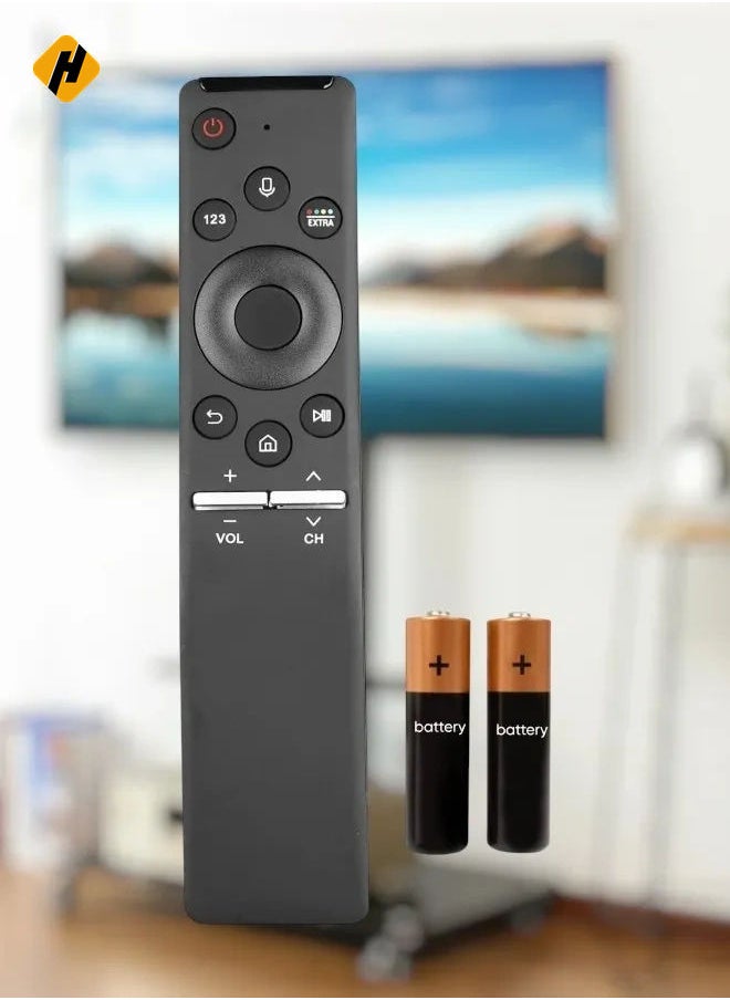 HuHa - BN59-01292A BN5901292A Remote Control Compatible with Samsung Smart TV RMCSPM1AP1 QN49Q6FAMF QN55Q7CAMF QN55Q65FMF QN55Q6FAMF QN55Q75FMF QN55Q7CAMFXZA Batteries Batteries with battery - Image 1