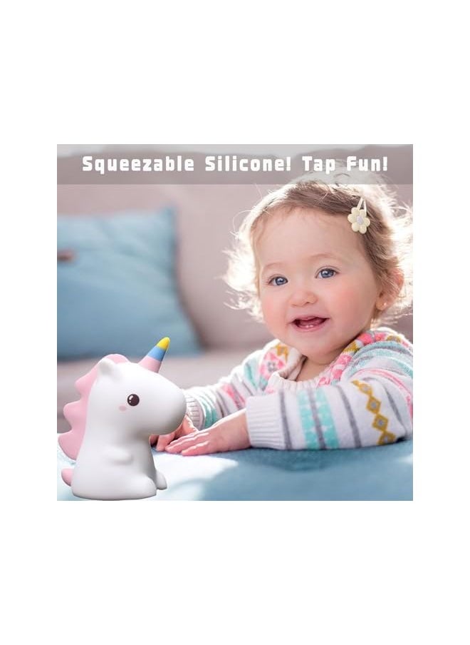 The Bros Unicorn Night Light for Kids, Kids Lamp, Rechargeable Toddler Night Light Unicorn Lamp,Unicorn Gifts for Girls Room Decor,Silicone Baby Cute Night Light  - Image 5