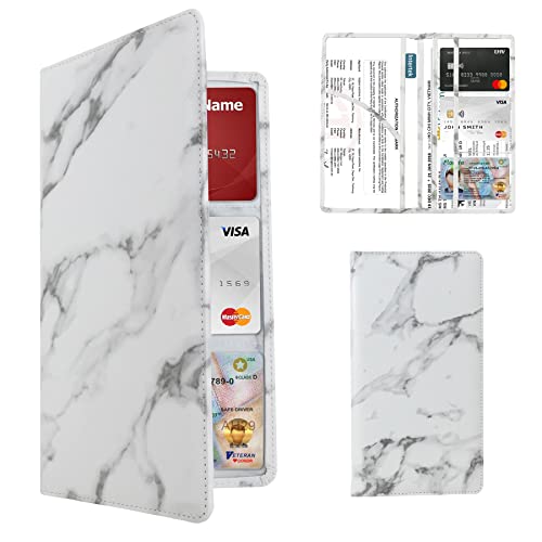 Dalueery.H DalueeryH Car Registration and Insurance Holder Registration and Insurance Card Holder Car Essentials for WomenWhite - Image 1