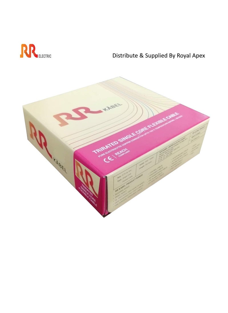 RR - RR Multi Strand Pure Copper Single Core Flexible Cables | Trirated Electrolytic Conductor up to 105C Fire Resist Electric Panel Wire | BS6231 ISO9001 CE Compliant 100Y(90m) Roll (0.5mm, Blue) - Image 1