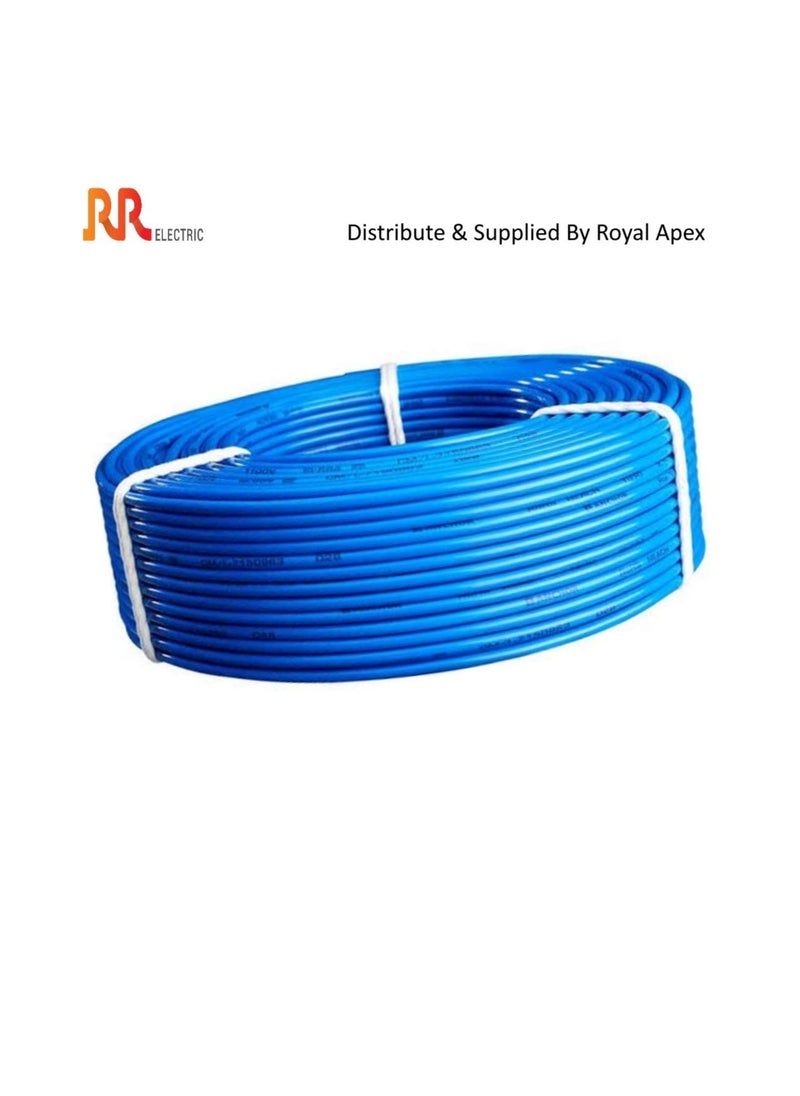 RR - RR Multi Strand Pure Copper Single Core Flexible Cables | Trirated Electrolytic Conductor up to 105C Fire Resist Electric Panel Wire | BS6231 ISO9001 CE Compliant 100Y(90m) Roll (0.5mm, Blue) - Image 1