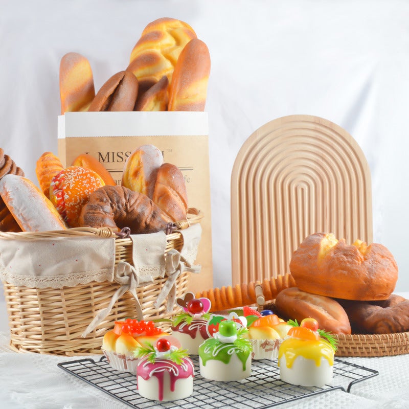 Pu Simulation Dessert Bread Model Fake Baguette Caterpillar Bread Decoration Props Model Room Window Decoration Ornaments - Image 5