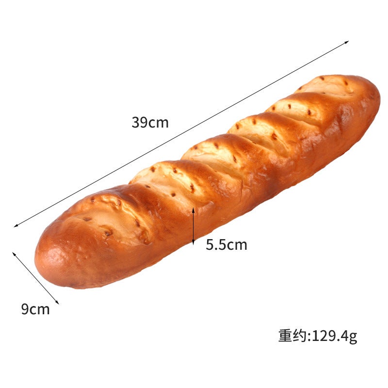 Pu Simulation Dessert Bread Model Fake Baguette Caterpillar Bread Decoration Props Model Room Window Decoration Ornaments - Image 1