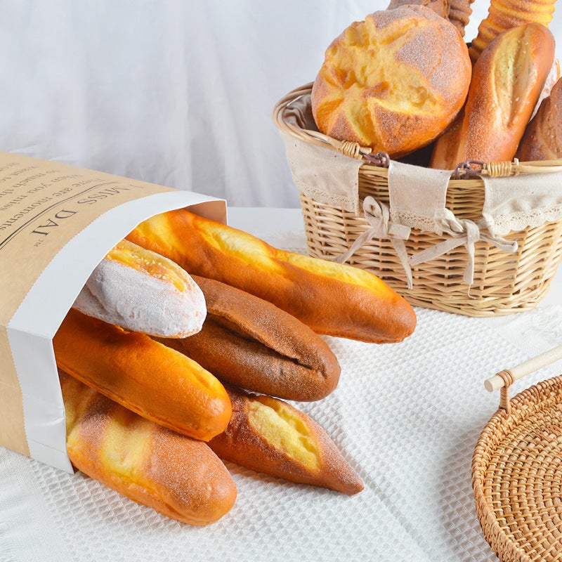 Pu Simulation Dessert Bread Model Fake Baguette Caterpillar Bread Decoration Props Model Room Window Decoration Ornaments - Image 4
