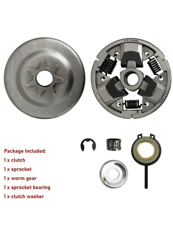 NewJ's Clutch Drum Sprocket Bearing Washer E-Clip Kit Fit for STIHL 026 024 MS260 MS240 MS270 MS280 MS271 MS291 Chainsaw - Image 2