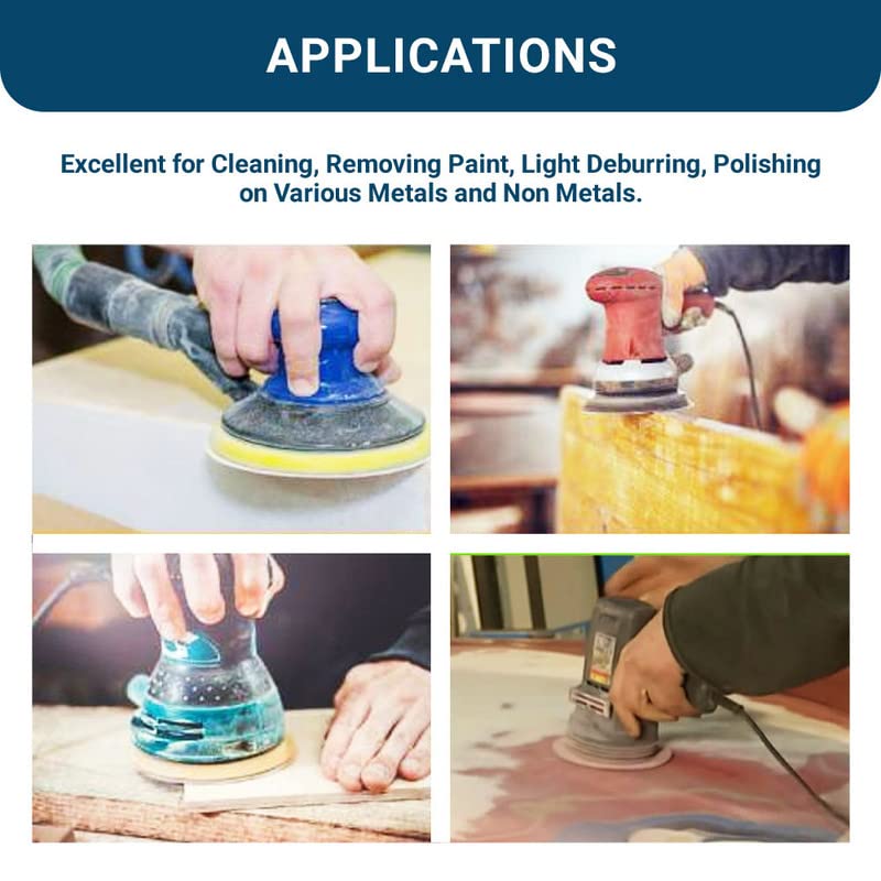 Benchmark Abrasives 2 Inch Sanding Discs Quick Change Nylon Surface Conditioning Discs, Drill & Die Grinder Sanding Disc Rust Remover for Metal Paint Stripper & Removal, Polishing - (25 Pack)(Fine) - Image 4