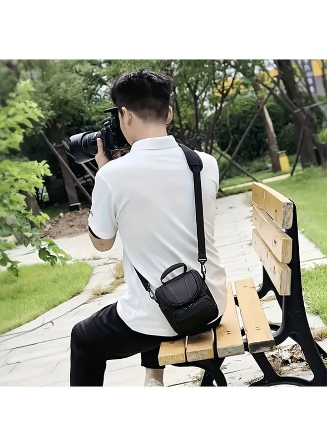 حقيبة كاميرا متعددة الوظائف Black M خفيفة الوزن من النايلون لحمل السفر بأشرطة قابلة للتعديل - Image 4