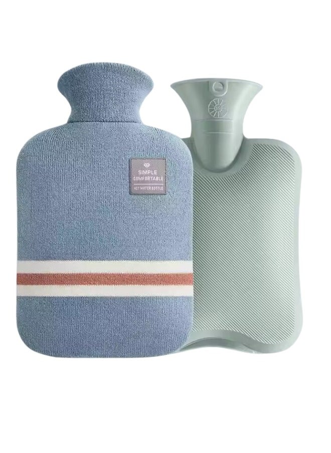 Lifenpure Lifenpure™ Hot Water Bag 2 Liter with Knit Cover Blue 