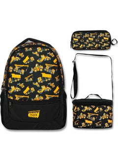 Famebag -Ümit Bag Yellow Black Business Machines School Bag Nutrition and Pencil Bag Set  - Image 1