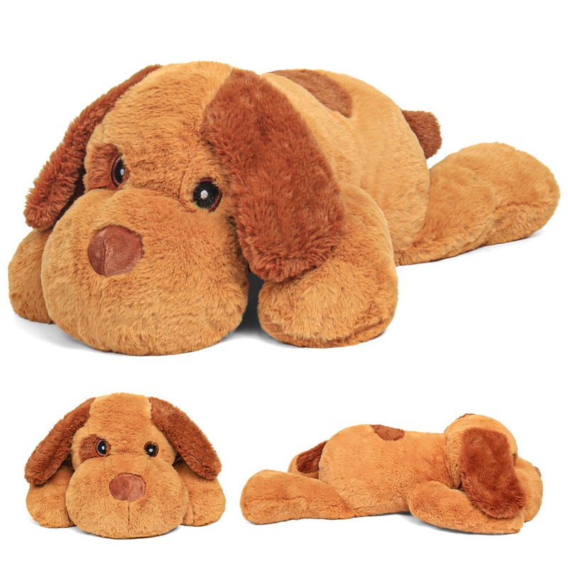 JellyMallow 5lbs 24 Inch Dog Weighted Stuffed Animals Weighted Dog Plush Weighted Stuffed Animal Plushies Pillows Gifts for Adults Women Men Boys Girls and Kids - Image 2