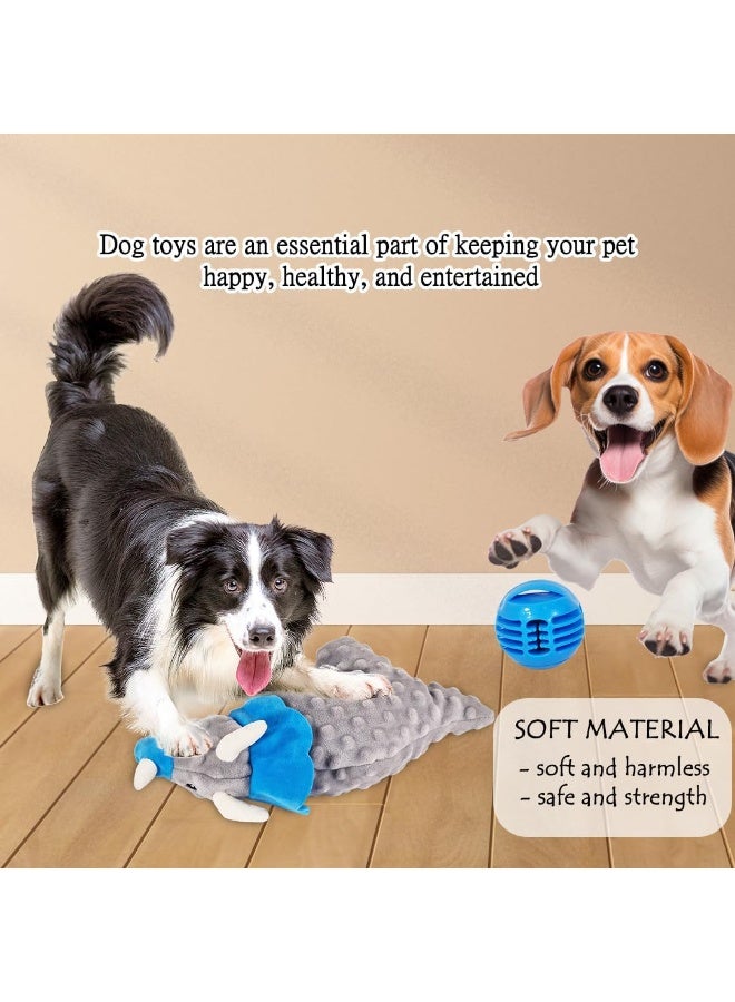 NNC PETS Pet toy sets for teething small dogs, Squeaky Plush Toys, Combo set with Dog Rope Toy, 100% Natural Cotton, Suitable for small to medium dogs, Puppy Toys set for Interactive, Playing & Training, 4pcs - Image 3