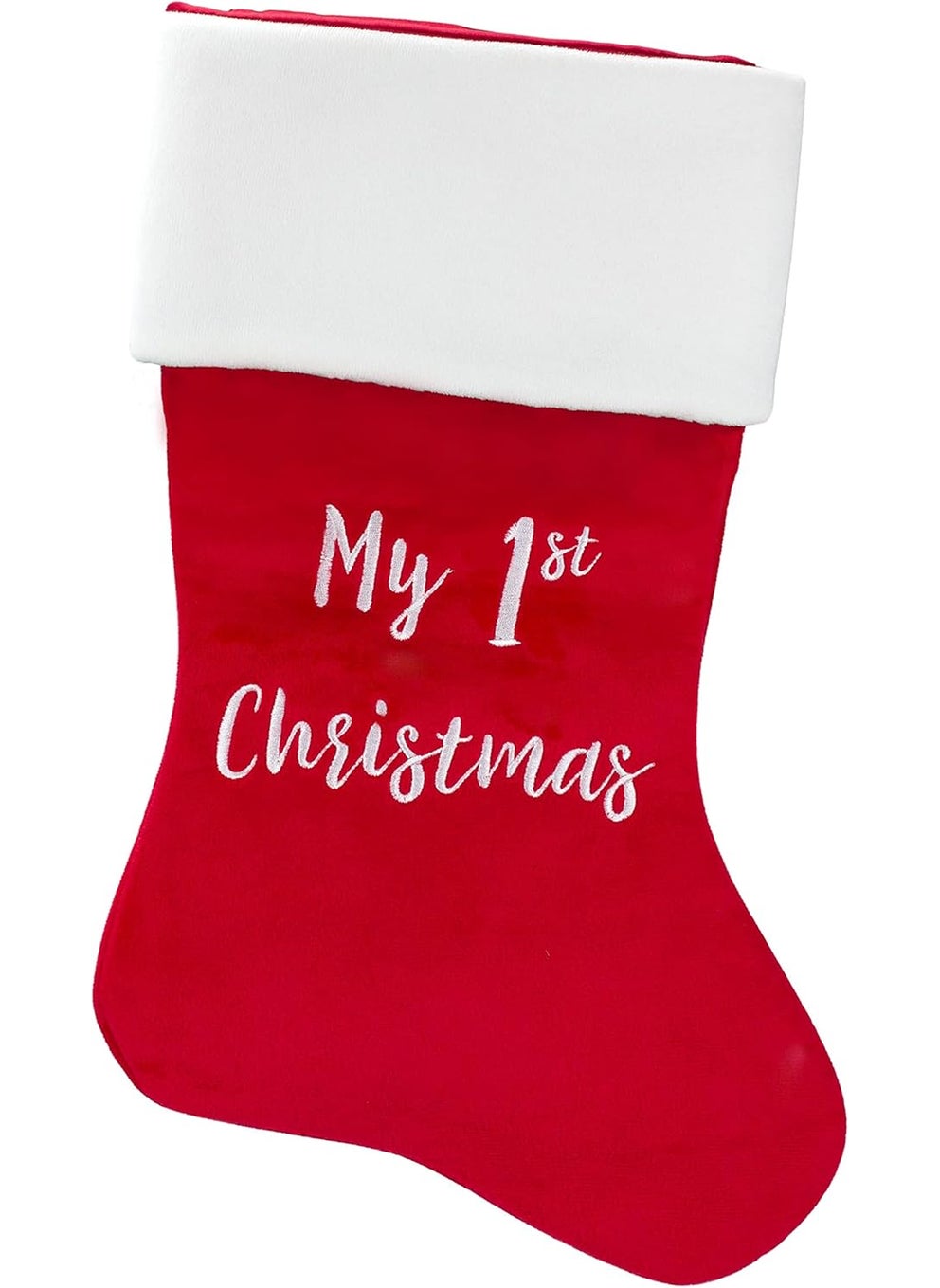 pearhead Pearhead My First Christmas Stocking Babys First Christmas Holiday Home Dcor Accessory Classic Stocking  - Image 1