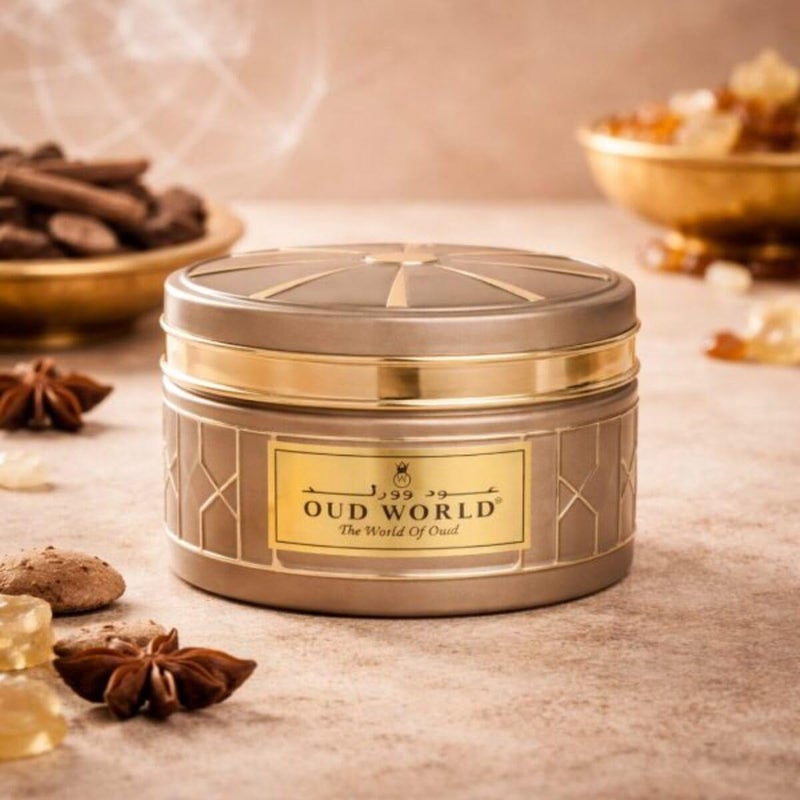 Oud World Oud Mal Attar Bakhoor – Luxury Arabian Bakhoor Incense | Oud & Woody Fragrance, 240g - Image 2