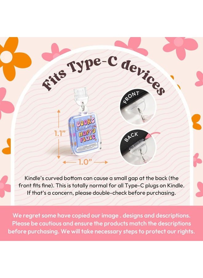 KACIOLA STUDIO 9 PCS Charms for Kindle, Fantasy Novel Theme Dust Plug Charm Type C for E-Reader, Compatible with TypeC/USB C Charging Ports Design for Kindle/Phone (Fantasy) - Image 3