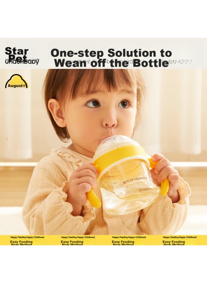 Imperial Pet Huangchong Good Suction Cup Bottle For Babies 8 Months And Above, Ppsu Gravity Ball Straw Bottle 330ml - Image 1