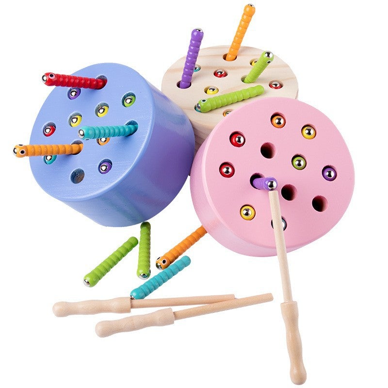 Wooden Insect Catching Game – Early Education Hand-Eye Coordination Toy for Infants - Image 5