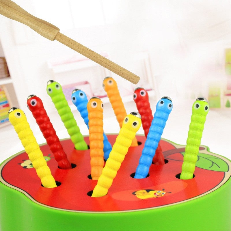 Wooden Insect Catching Game – Early Education Hand-Eye Coordination Toy for Infants - Image 3