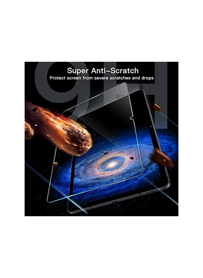 JETech Screen Protector for Samsung Galaxy Tab S8 Plus 2022 / Tab S7 FE 2021 / Tab S7 Plus 2020 12.4-Inch with Easy Installation Frame, Tempered Glass Film, HD Clear, 2-Pack - Image 5