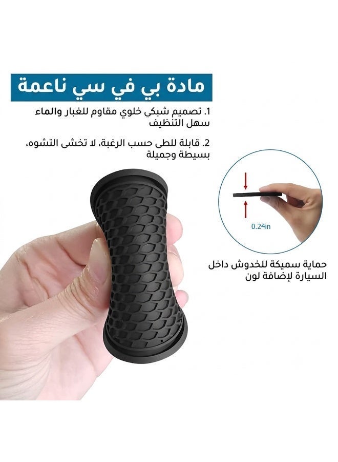 jaexest طقم قواعد أكواب لحامل أكواب السيارة ٤ قطع - وسادات سيليكون مرنة ومانعة للانزلاق مقاس ٢.٧٥ بوصة، حصير أكواب سيارات عالمي متين، ملحقات التصميم الداخلي للمركبة للرجال والنساء - Image 3