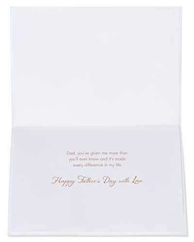 Papyrus Fathers Day Card for Dad (Made Every Difference In My Life) - Image 2