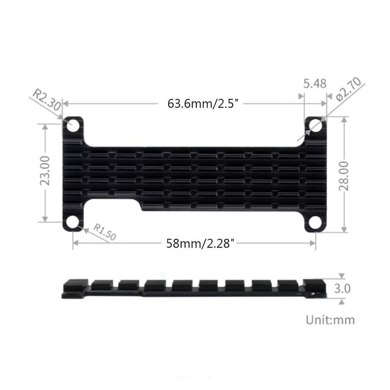 2 for W Heatsink with 2x20-pin Strip Male Header Kit Extender+Cooling for Case for Aluminum Heat Sink Cooler - Image 4