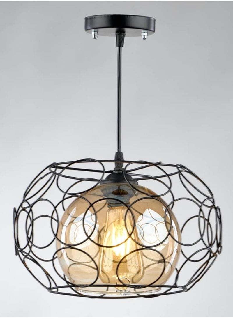Generic Modern hanging ball ring black r1005  - Image 1