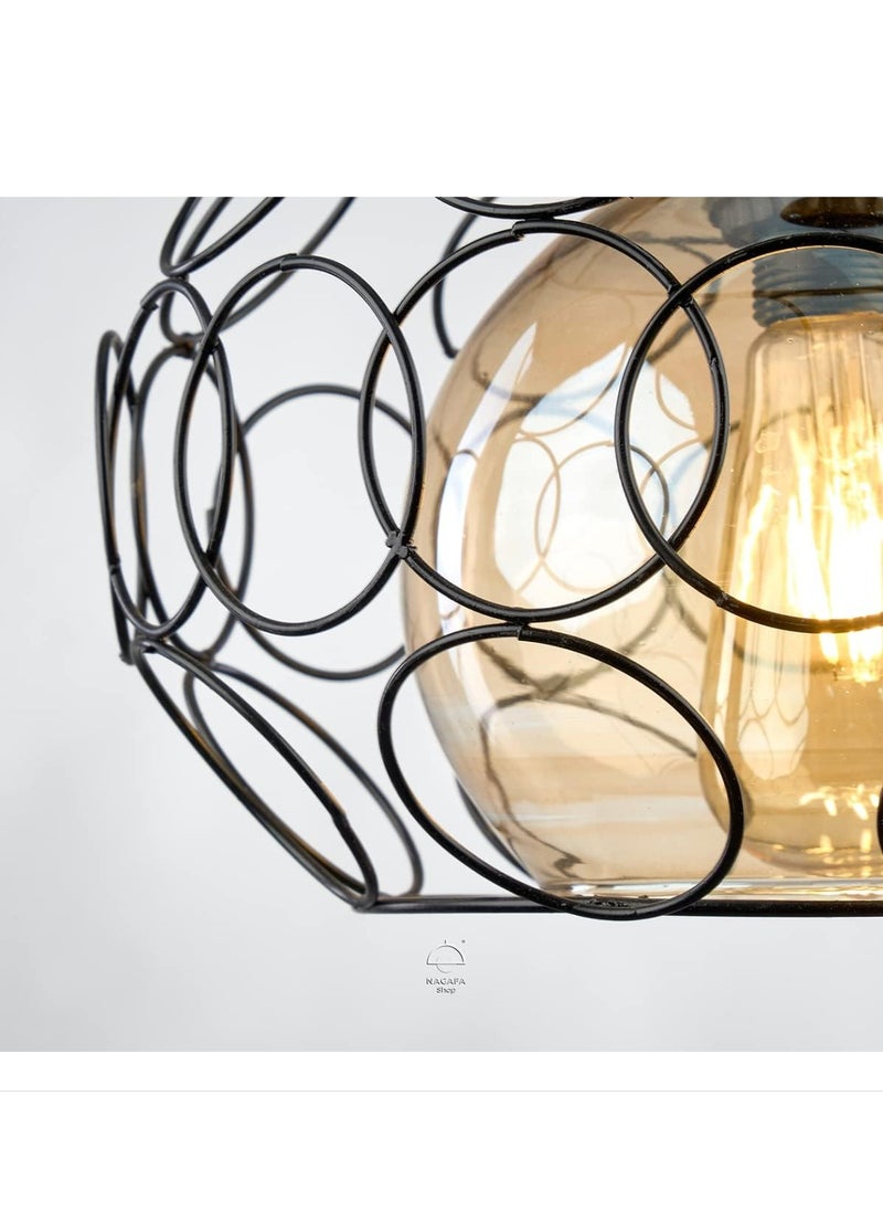 Generic Modern hanging ball ring black r1005  - Image 2