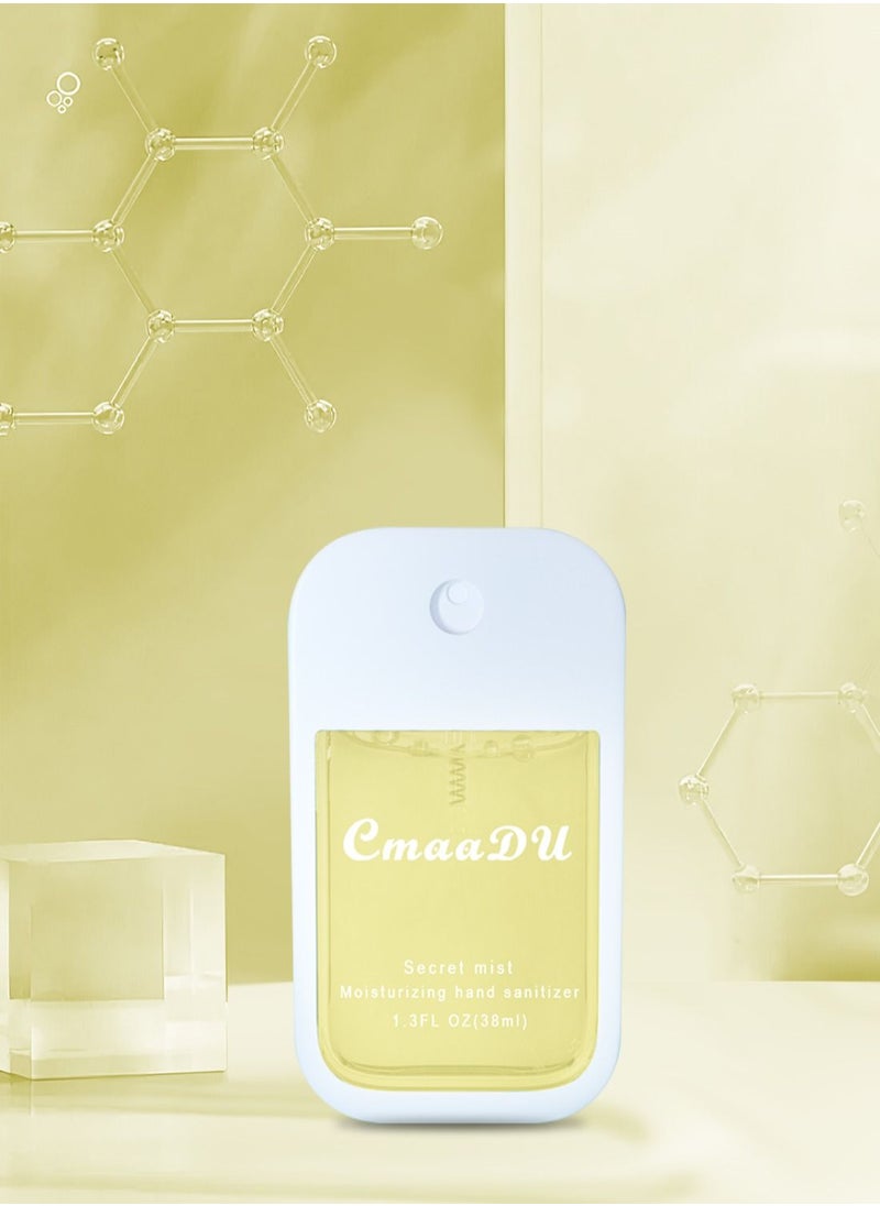 CmaaDu - Hand Sanitizer Spray Hydrating Portable Travel Friendly Effective Anti-Bacterial Quick-Drying Perfume Hand Sanitizer to Inhibit Bacteria and Protect Health 38ML - Image 1