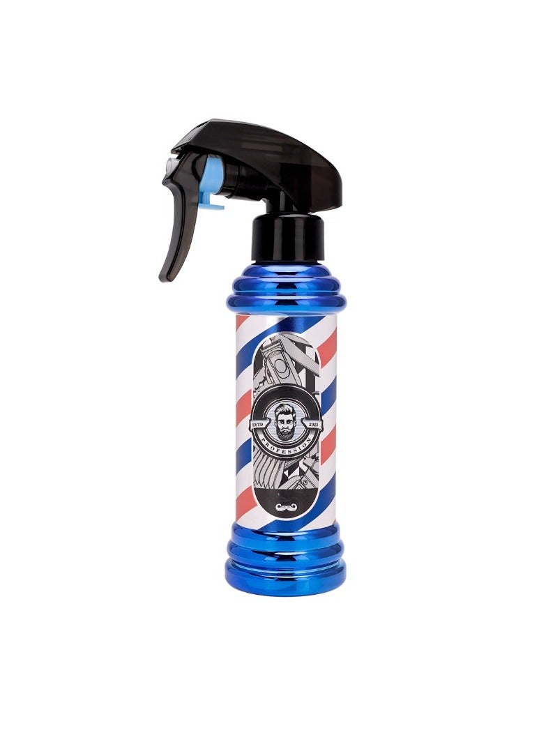 Barber Spray Bottle, Barber Stylist Fine Mist Sprayer, Comfortable Grip Refillable Container Spray Bottle, Portable Head Turning Water Sprayer For Hairdressing, Cleaning, Plants, (Blue)  - Image 1