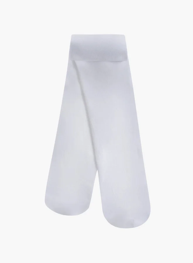 جونيورز Solid Closed Feet Tights - Set of 3