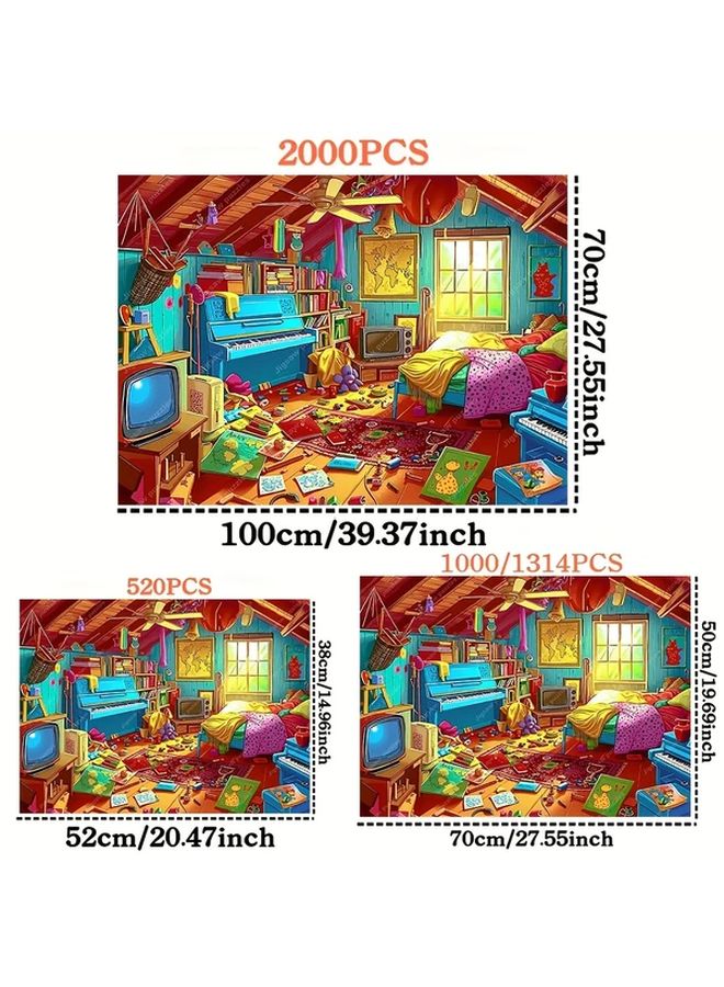 YF3517 2000 Pieces Jigsaw Puzzles For Adults Home Decor Wall Art Christmas Birthday Gift - Image 3