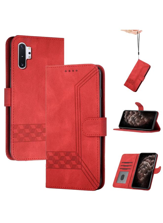 Zaboon Case For Huawei P30 Pro Cubic Skin Feel Flip Leather Phone Case - Image 1