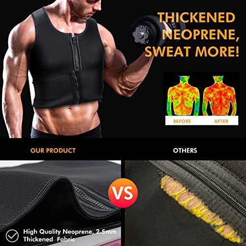 A+ Choice A Choice Sauna Vest Waist Trainer for Men Mens Sauna Suit Large Sweat Belt Body Shaper for Gym Workout Exercise Faja Para Hombre Plus Size 6XL - Image 3
