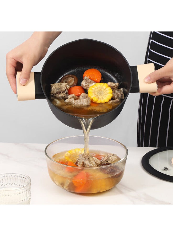 Visions Corning Non-stick Soup Pot 20cm, Noodle Pot, Flat Bottom Cooking Pot, Silicone Handle, Compatible With Gas And Induction Stoves - Image 3