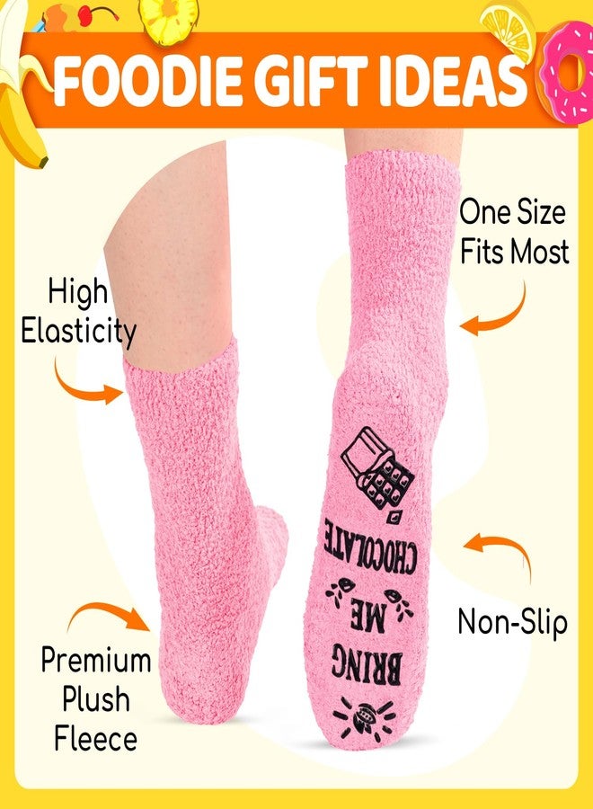 Zmart Funny Fuzzy Socks - Chocolate Gifts for Women, Chocolate Cuocake Socks, if You Can Read This, Cute Stocking Stuffers - Image 4