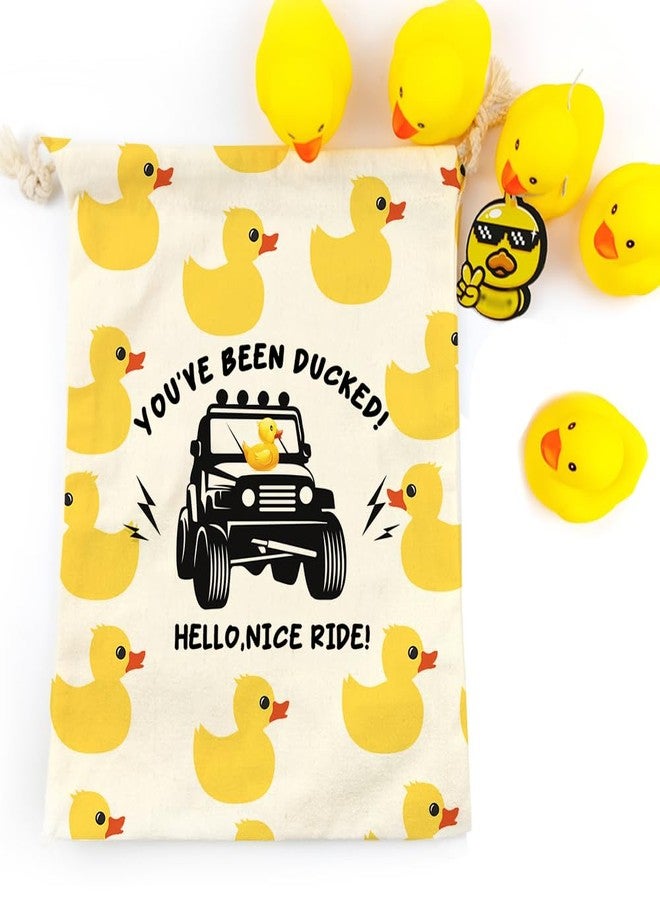 LANBAIHE Ducks Ducking Drawstring Bag, Rubber Duck Bag, Reusable Rubber Duck Bag, Great Gift for Any Duck Enthusiast 14.6 x 11.8 inches - Image 4