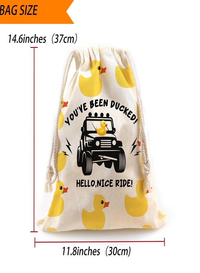 LANBAIHE Ducks Ducking Drawstring Bag, Rubber Duck Bag, Reusable Rubber Duck Bag, Great Gift for Any Duck Enthusiast 14.6 x 11.8 inches - Image 2
