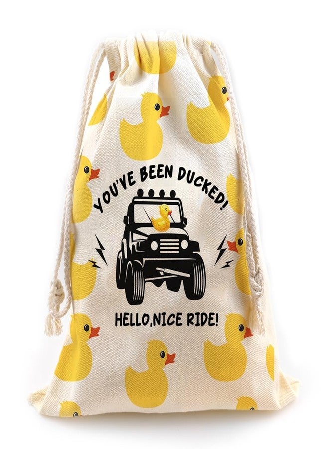 LANBAIHE Ducks Ducking Drawstring Bag, Rubber Duck Bag, Reusable Rubber Duck Bag, Great Gift for Any Duck Enthusiast 14.6 x 11.8 inches - Image 1