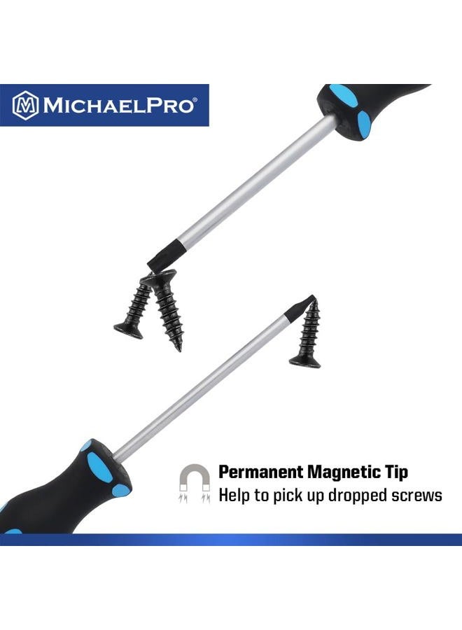 MichaelPro 7Pc Torx Screwdriver Set with Ergonomic Dual Material Grip Handle | T10, T15, T20, T25, T27, T30, T40, Magnetic Tips | MP002010 - Image 4