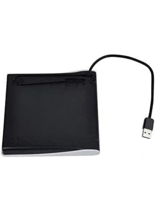 Slim External USB 2.0 CD/DVD-RW Drive – Portable CD/DVD Reader and Writer for Laptop and Desktop – Black - Image 5