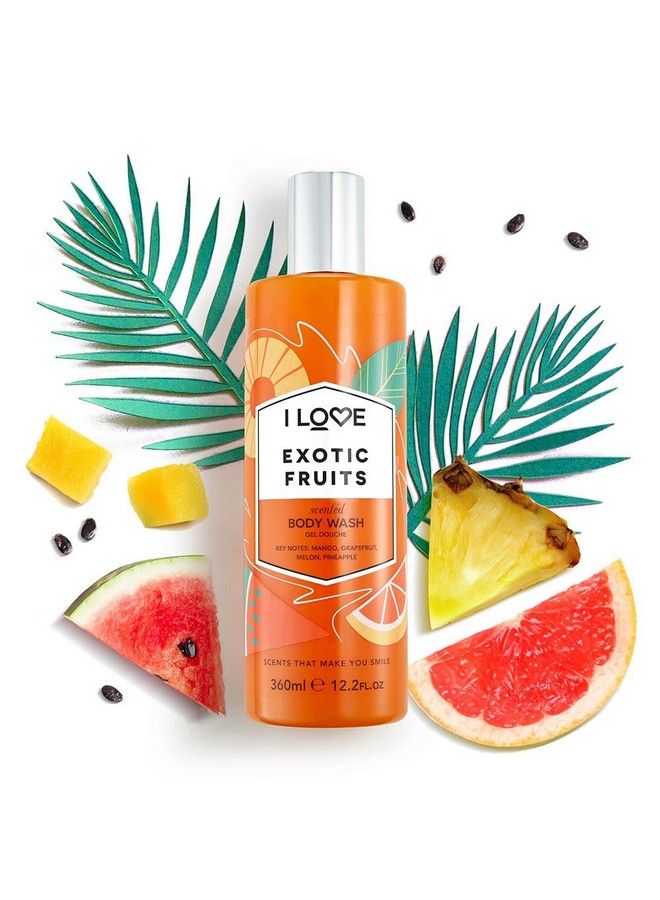 I LOVE Signature Exotic Fruits Scented Body Wash Rich & Creamy Foam Which Contains Natural Fruit Extracts Crueltyfree & Veganfriendly 360Ml - Image 3