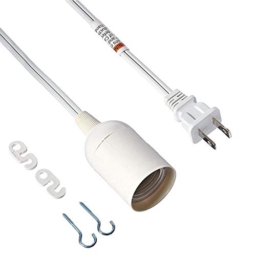 Simple Deluxe 12ft Extension Hanging Lantern Pendant Light Lamp Cord Cable E26 Socket (no Bulb Included) On/Off Switch - Image 2