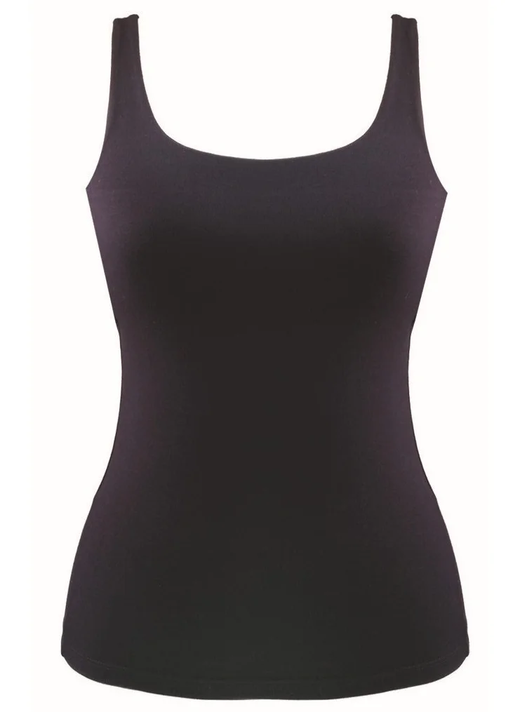 Magic Form 2021 Combed Cotton Narrow Strap Long Undershirt