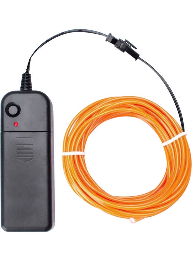 NIBEMINENT Portable LED Strip Light Cabinet Lamp 2 AA Cell Powered Operated Yellow 3meter - Image 1